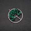 Pendant "Tree of Happiness" Malachite, diameter 30mm