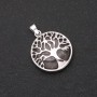 Crystal Pendant in "Tree" Setting, diameter 27mm