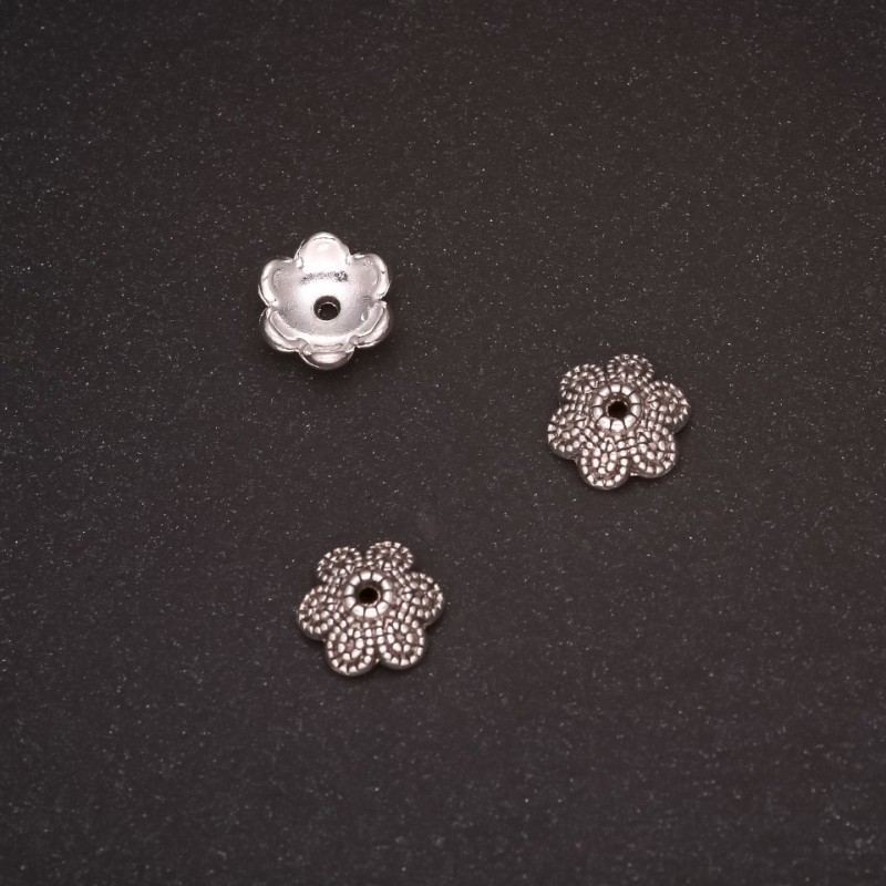 Jewellery Findings Cord End Cap 10x4mm, inner diameter 1.5mm, pack of 20g +/- 22pcs