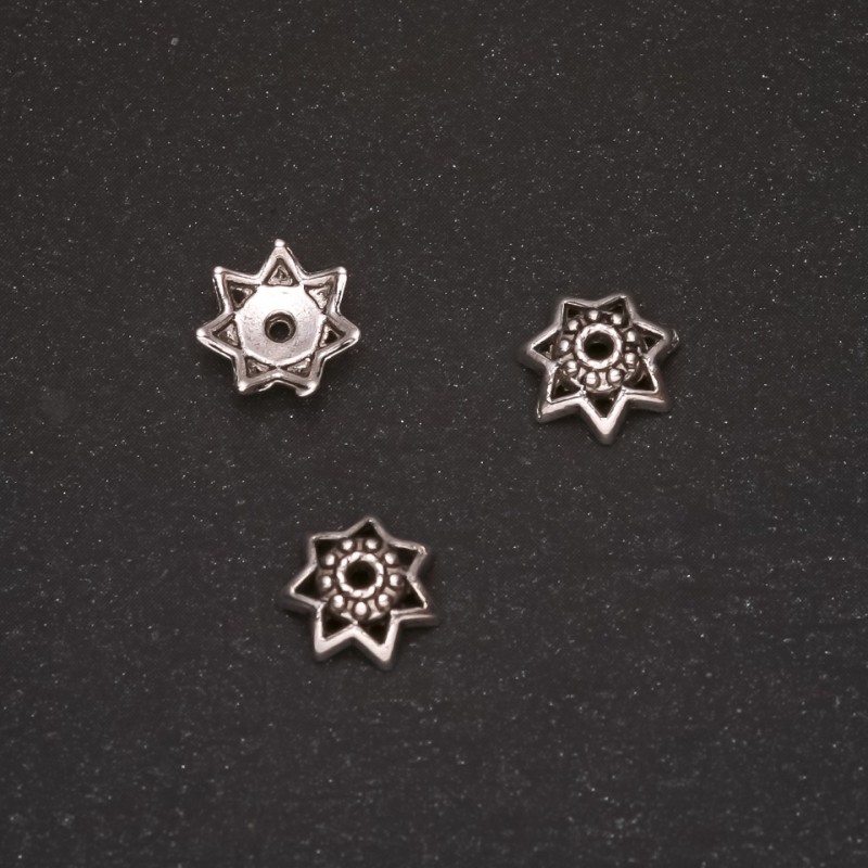 End Cap Finding, diameter 9x3mm, inner diameter 1.2mm, pack 20g +/- 43pcs