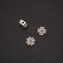 Bead insert with cross shape, 8x8x3 mm, pack 20 g +/- 21 pcs