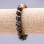 Agate Smooth Bead Bracelet on Elastic, 10mm
