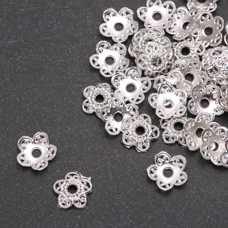 Findings Cord End, diameter 12x3mm, inner diameter 2.4mm pack 20g +/-53 pcs
