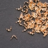 Findings Clamshell Bead Tip (Calotte) Gold-Tone Metal 7x4 (+/-) mm, Pack of 10g (+/-) 140 pcs