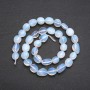 Moonstone Beads on Strand, Tumbled, diameter 10x12(+/-)mm, length 38cm