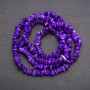Beads on Fishing Line Tinted Mother-of-Pearl Chips, Diameter 7 (+/-) mm, Length 80cm