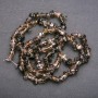 Beads on Fishing Line Smoky Quartz Chips, Diameter 6 (+/-) mm, Length 80cm