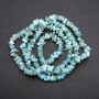 Beads on Fishing Line Tinted Mother-of-Pearl Chips, Diameter 7 (+/-) mm, Length 80cm