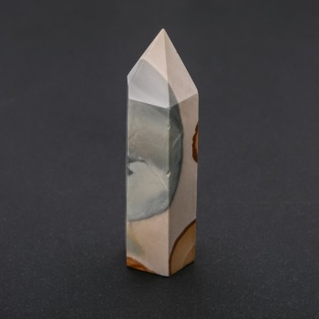 Faceted Pencil Crystal Souvenir, Natural Mookaite Jasper, Assorted (price per 100g), weight from 80g
