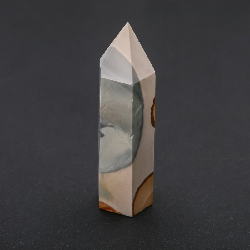 Faceted Pencil Crystal Souvenir, Natural Mookaite Jasper, Assorted (price per 100g), weight from 80g