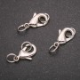 Findings Clasp Carabiner 11x19mm Silver-Tone Metal