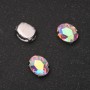 Price per Pack /10pcs. Sew-on Crystal in Claw Oval 10x12mm Rainbow