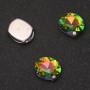 Price per Pack /10pcs. Sew-on Crystal in Claw Oval 10x12mm Rainbow