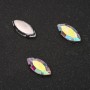 Price per pack /10pcs. Sew-On Crystal in Claw Setting Oval 7x15mm Rainbow