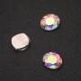 Price per pack /10pcs. Sew-On Crystal in Claw Setting Oval 8x10mm Rainbow