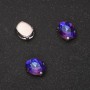 Price per pack /10pcs. Sew-On Crystal in Claw Setting Oval 8x10mm Blue-Crimson