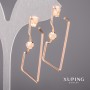 Xuping Earrings 39mm 18K Gold Plating