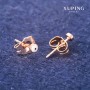 Xuping Stud Earrings Eye 3mm 18K Gold Plating