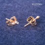 Xuping Stud Earrings Eye 2mm 18K Gold Plating