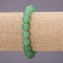 Jade Smooth Bead Bracelet on Elastic, diameter 10(+-)mm, length 18cm