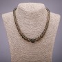 Necklace Smoky Quartz (Synthetic) Graduated Smooth Bead, Diameter 6-14mm, Length 45cm