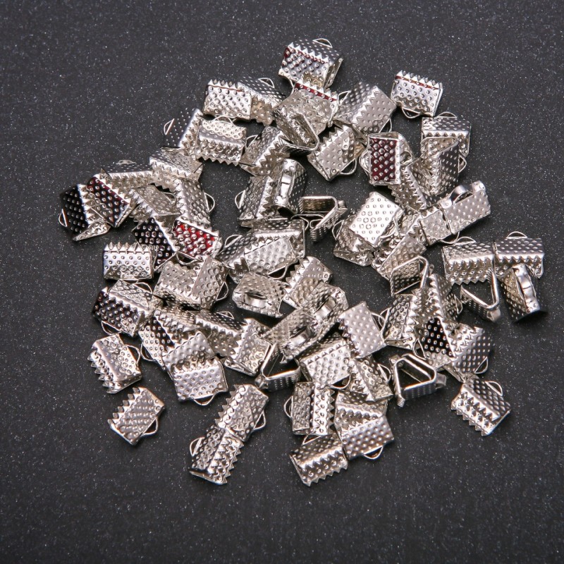 Cord Crimps 7.4x8mm Pack of 80 pcs (+/-) 24g