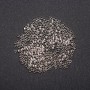 Crimp Beads ("Clamps"), 2.5mm diameter, silver-tone metal, 6g