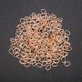 Jewellery Findings Oval Jump Rings, diameter 5x7mm, pack 20 grams, gold colour