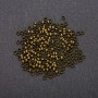 Crimp Beads, 3mm diameter, bronze-tone metal, 8g