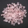 Stone Chip Findings Without Hole, Rose Quartz, d 4x5-7x17mm+-, 100g