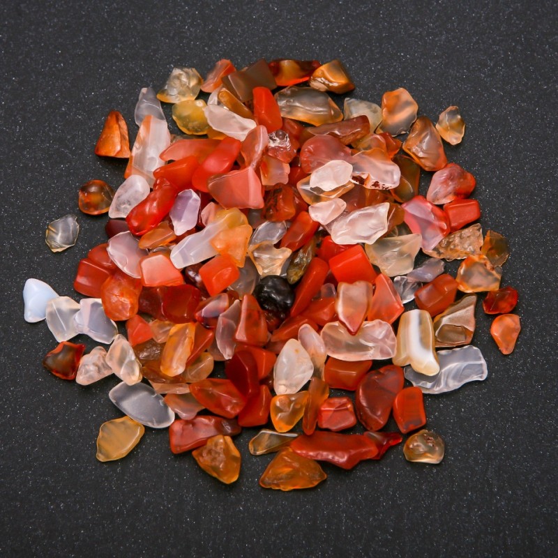 Carnelian Stone Chip Without Hole d 4x5-6x11mm ± 100 g