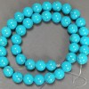 Turquoise Beads (Natural) Smooth Round 10mm Diameter, 38cm Length
