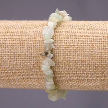 Onyx Natural Stone Chip Bracelet, diameter 7(+-)mm on elastic, length 18cm