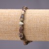 Picasso Jasper Natural Stone Tumbled Bracelet, diameter 6x8(+-)mm, on elastic, circumference 18cm
