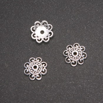 End Cap Finding, 13mm Diameter, 7mm Inner Diameter, 20g Pack (approx. 17pcs)