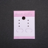 Pink Earring Display Card 5x3.7cm, 100pcs