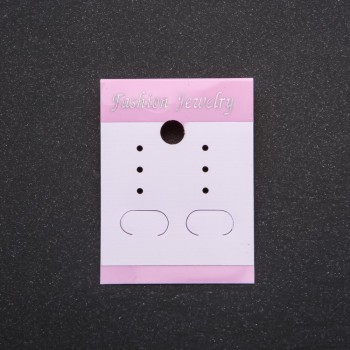 Pink Earring Display Card 5x3.7cm, 100pcs