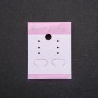 Pink Earring Display Card 5x3.7cm, 100pcs