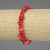 Tinted Mother-of-Pearl Bracelet on Elastic, Chips 7(+-)mm, Length 18cm