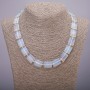 Moonstone Necklace, Rectangle, 13x18(+/-)mm, 45cm Length
