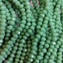 Czech Crystal Beads on Strand, Diameter 6mm Matte "Green Pea"