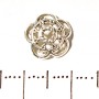 Findings Decorative Bead Cap d 10mm, pack 20g +/-48pcs