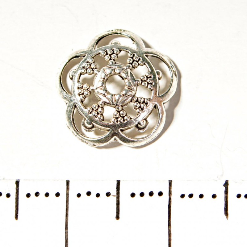 Findings Bead Cap Insert Decor, diameter 12mm, pack of 20g +/- 35pcs