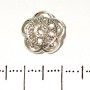 Findings Bead Cap Insert Decor, diameter 12mm, pack of 20g +/- 35pcs