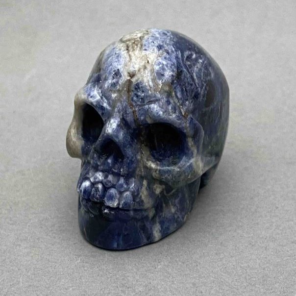 Souvenir made of natural stone Lazurite "Yorik" skull 38x49x34 (+/-) mm