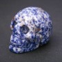 Sodalite Natural Stone Souvenir Skull "Yorick" 38x49x34(+/-)mm