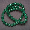 Natural Malachite Stone Beads Smooth Round, Diameter 8mm (+/-), Length 38cm