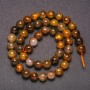 Pietersite Natural Stone Smooth Round Beads, Diameter 8(+/-)mm, Length 38cm