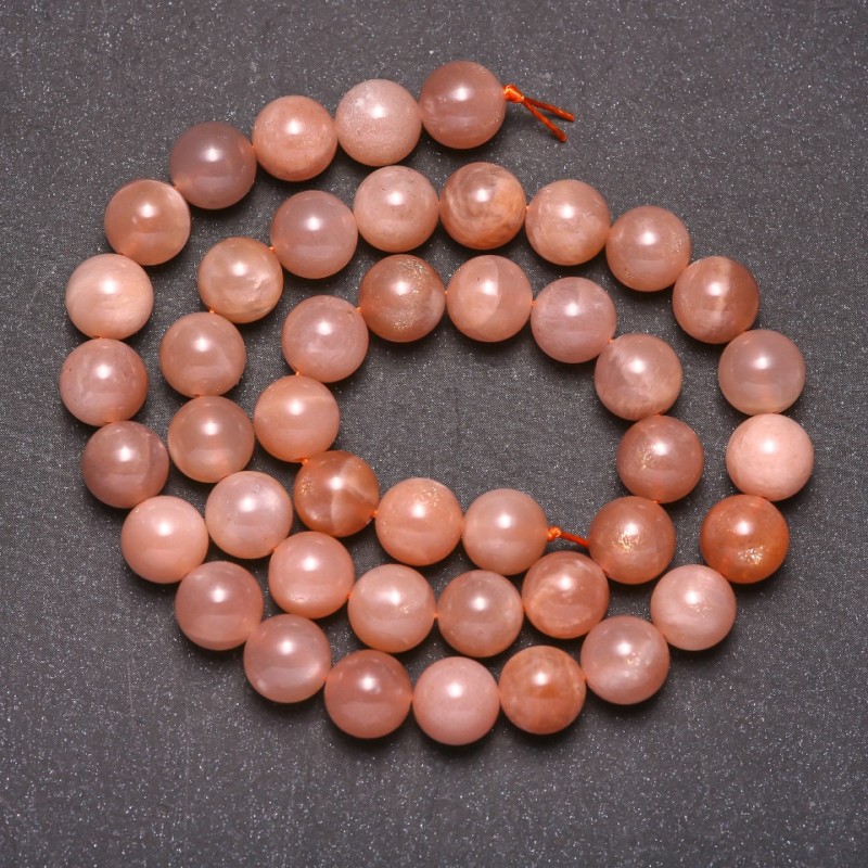 Selenite Natural Stone Smooth Round Beads, Diameter 9(+/-)mm, Length 38cm