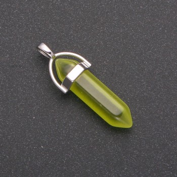 Cat's Eye Hexagon Pendant 8x35x41mm